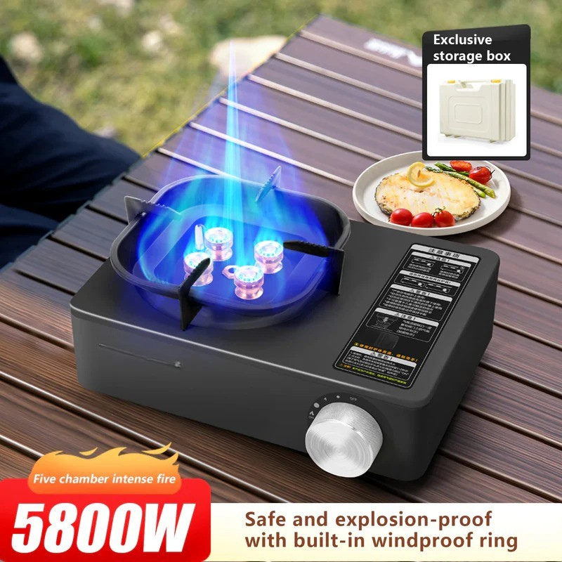 Gas Portable Camping Stove with 5800W Butane Burner