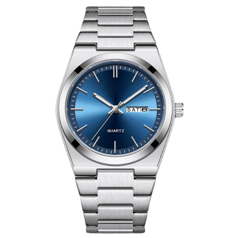 Watch Quartz with Stainless Steel Waterproof
