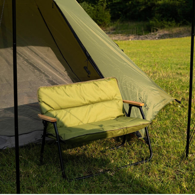 Outdoor Folding Chair Double Aluminum Camping Portable