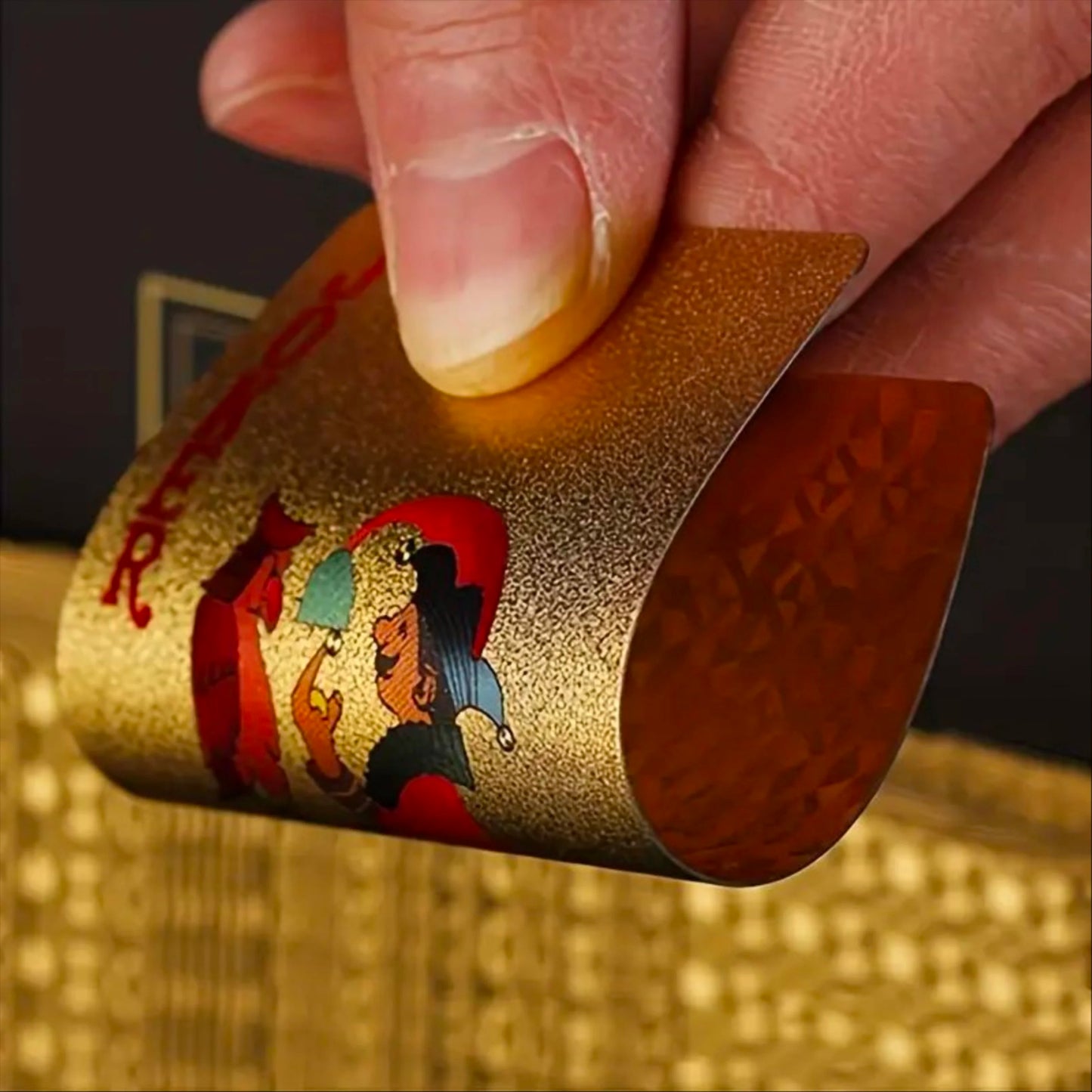 Playing Cards Plastic 24K Gold Foil