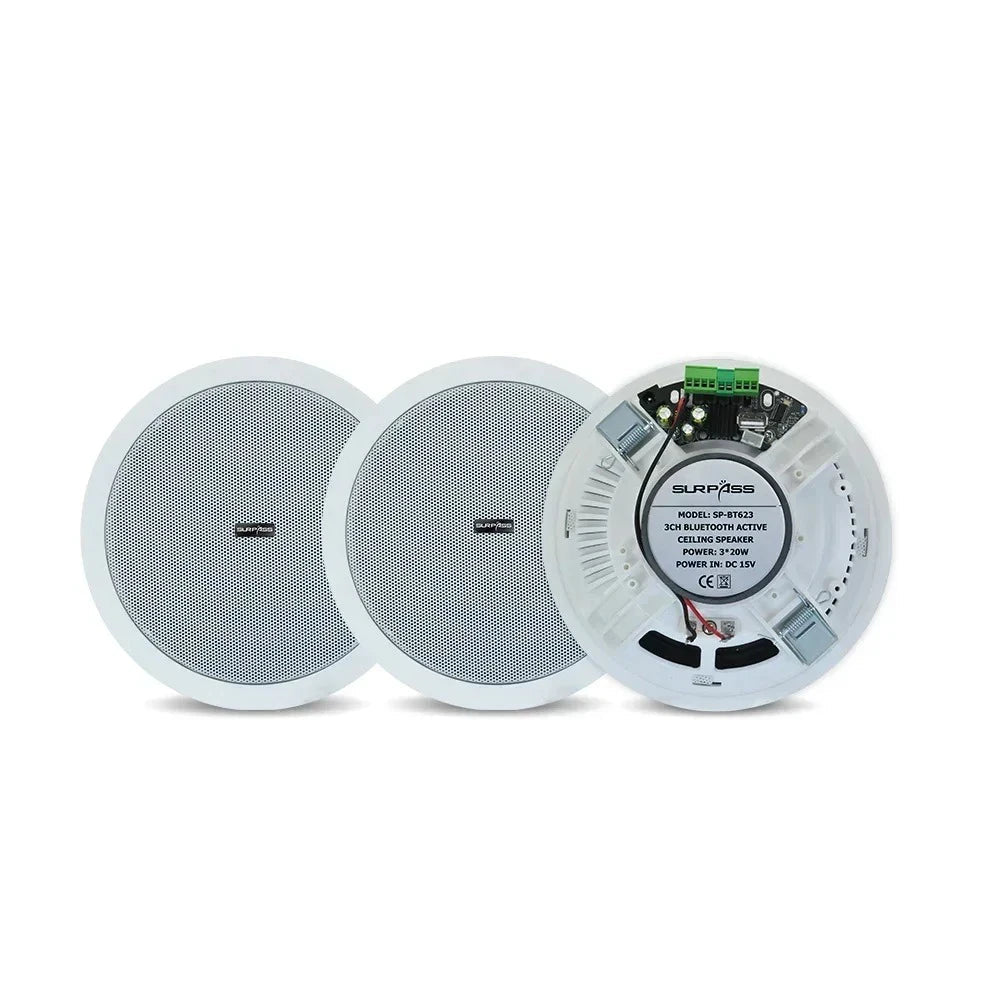 Ceiling Speaker Bluetooth 6 Inch 20W Moisture Resistant