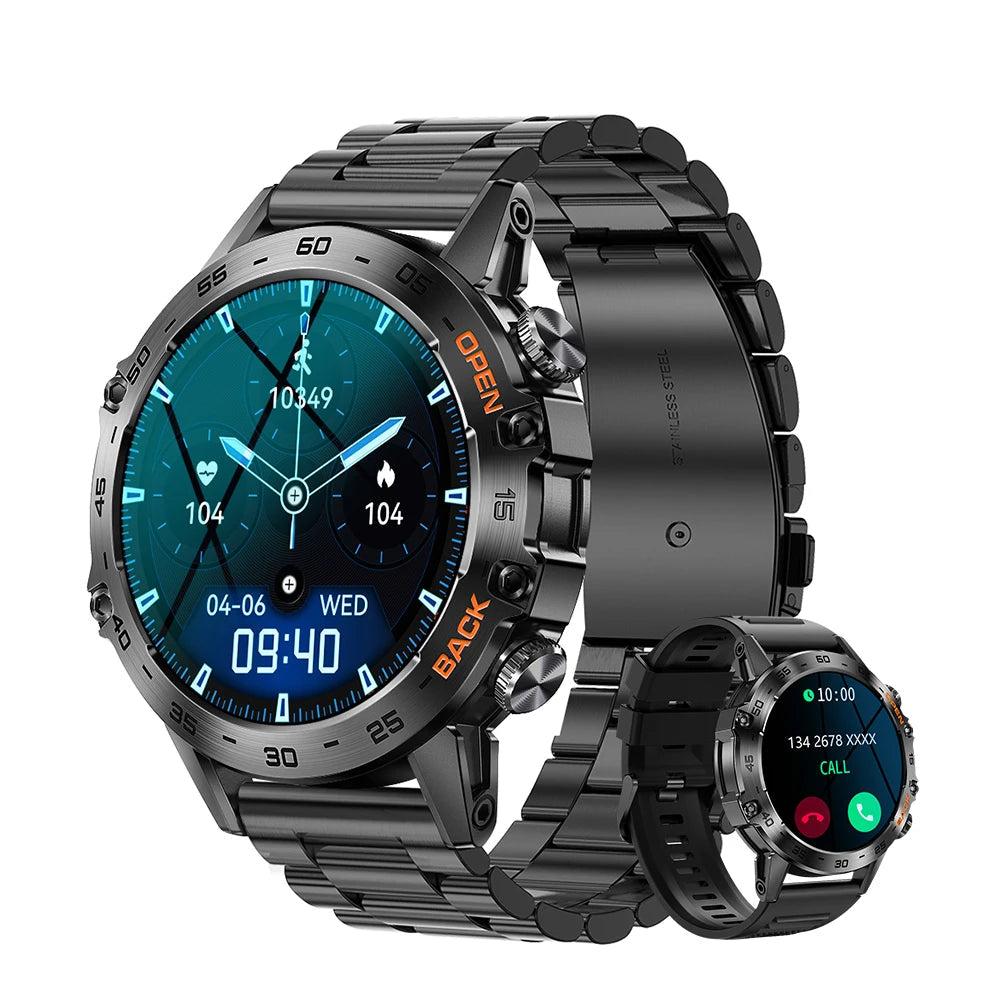 Smart Watch Bluetooth Call Fitness Tracker Waterproof for Men