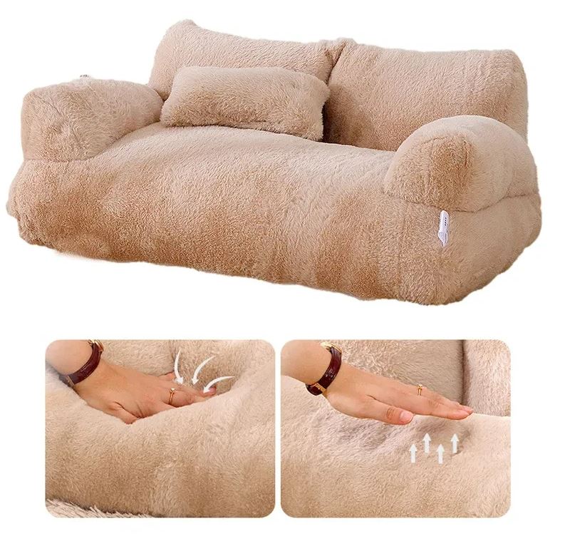 Cat Bed Sofa Plush Warm Nest for Pets