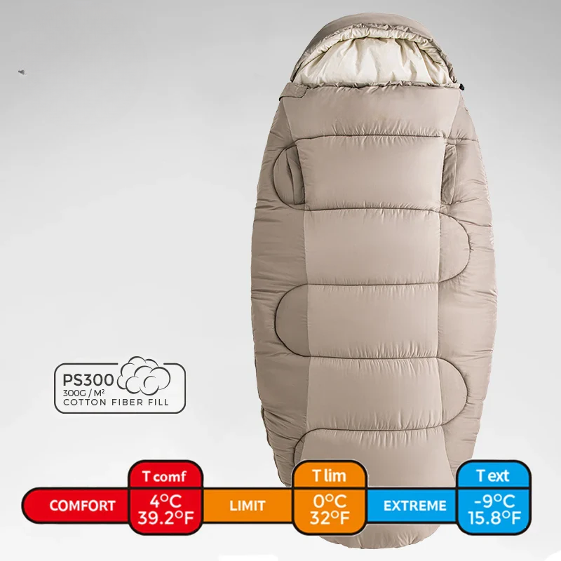 Outdoor Sleeping Camping Bag with Cotton Winter