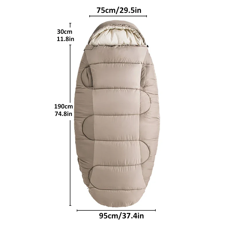 Outdoor Sleeping Camping Bag with Cotton Winter