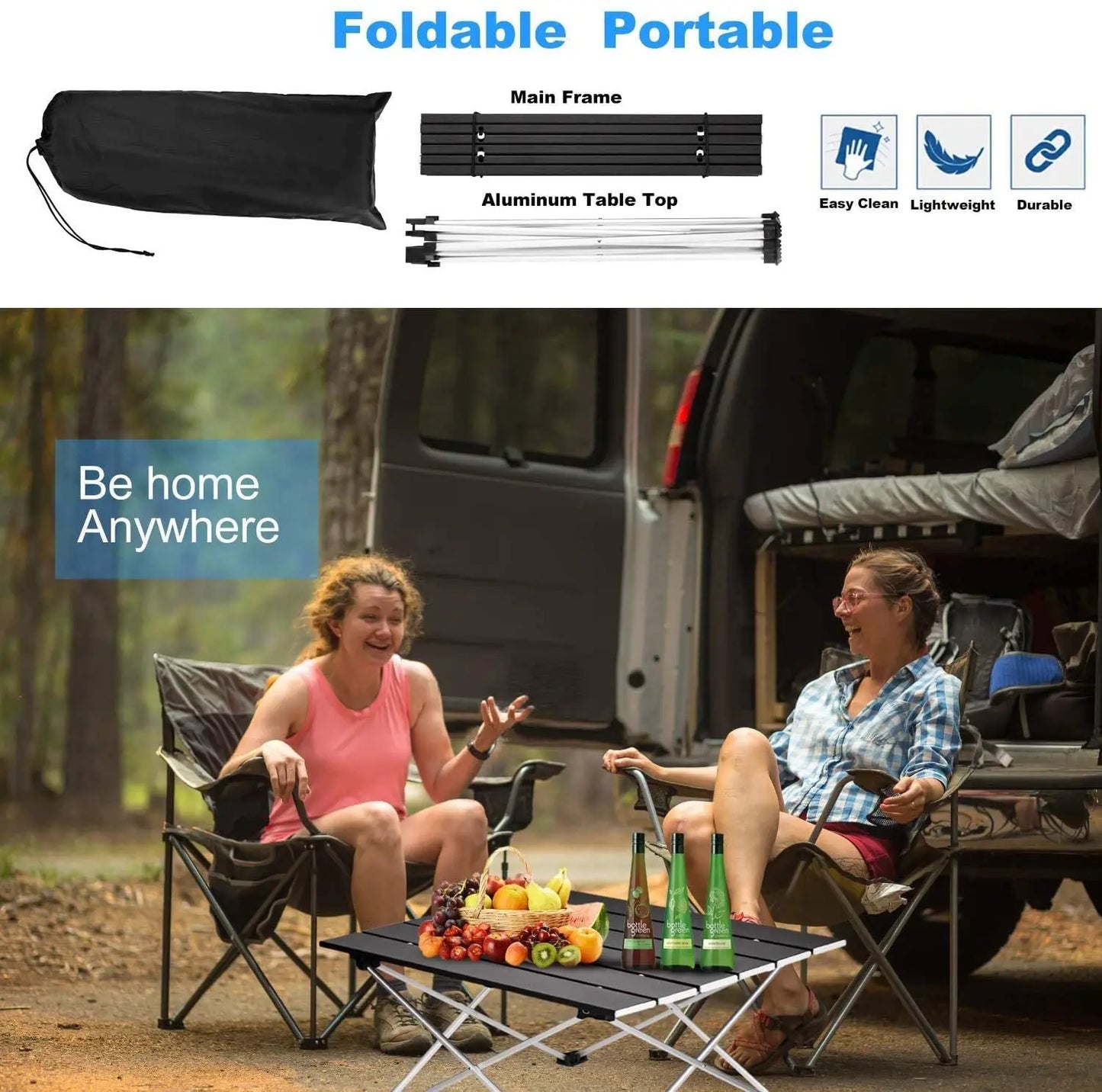 Camping Table Portable Folding Aluminum Outdoor Desk
