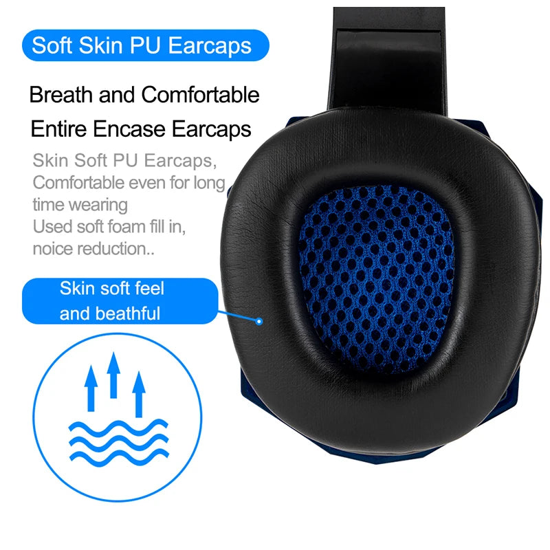 Wired LED Gaming Headset with Microphone