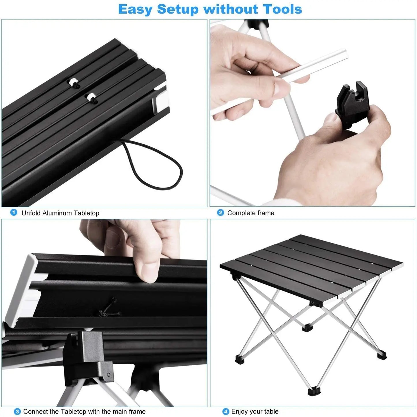 Camping Table Portable Folding Aluminum Outdoor Desk