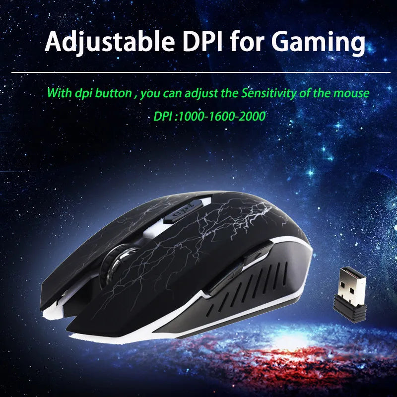 Rechargeable Wireless Gaming Mouse