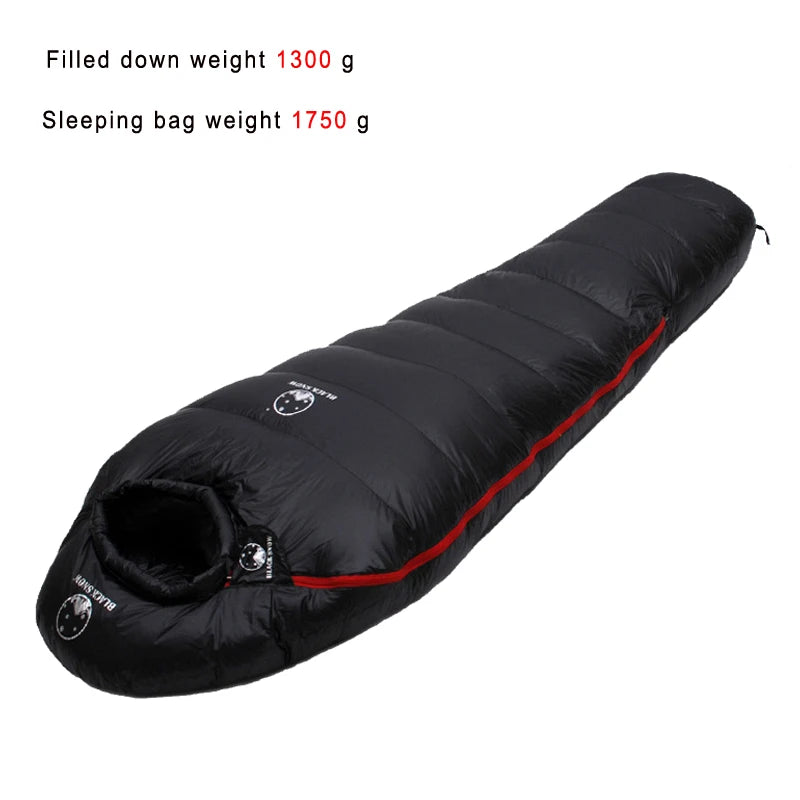 Outdoor Sleeping Bag with Goose Down Warm Waterproof