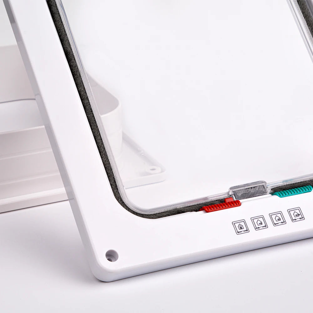 Pet Door Locking 4 Way ABS Cat Dog Flap
