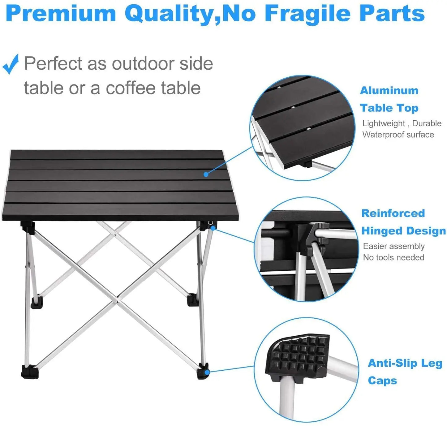 Camping Table Portable Folding Aluminum Outdoor Desk