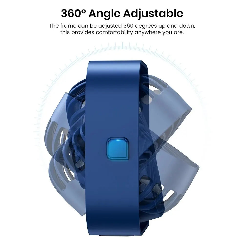 Portable Mini Desk Fan (Blue)