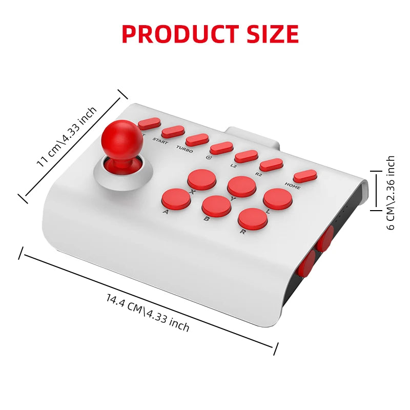 Multi Platform Arcade Joystick Wireless Gaming Controller