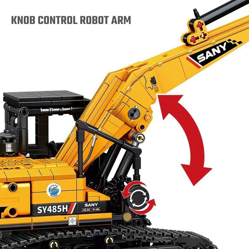 Building Blocks Excavator Model 1022pcs City Construction