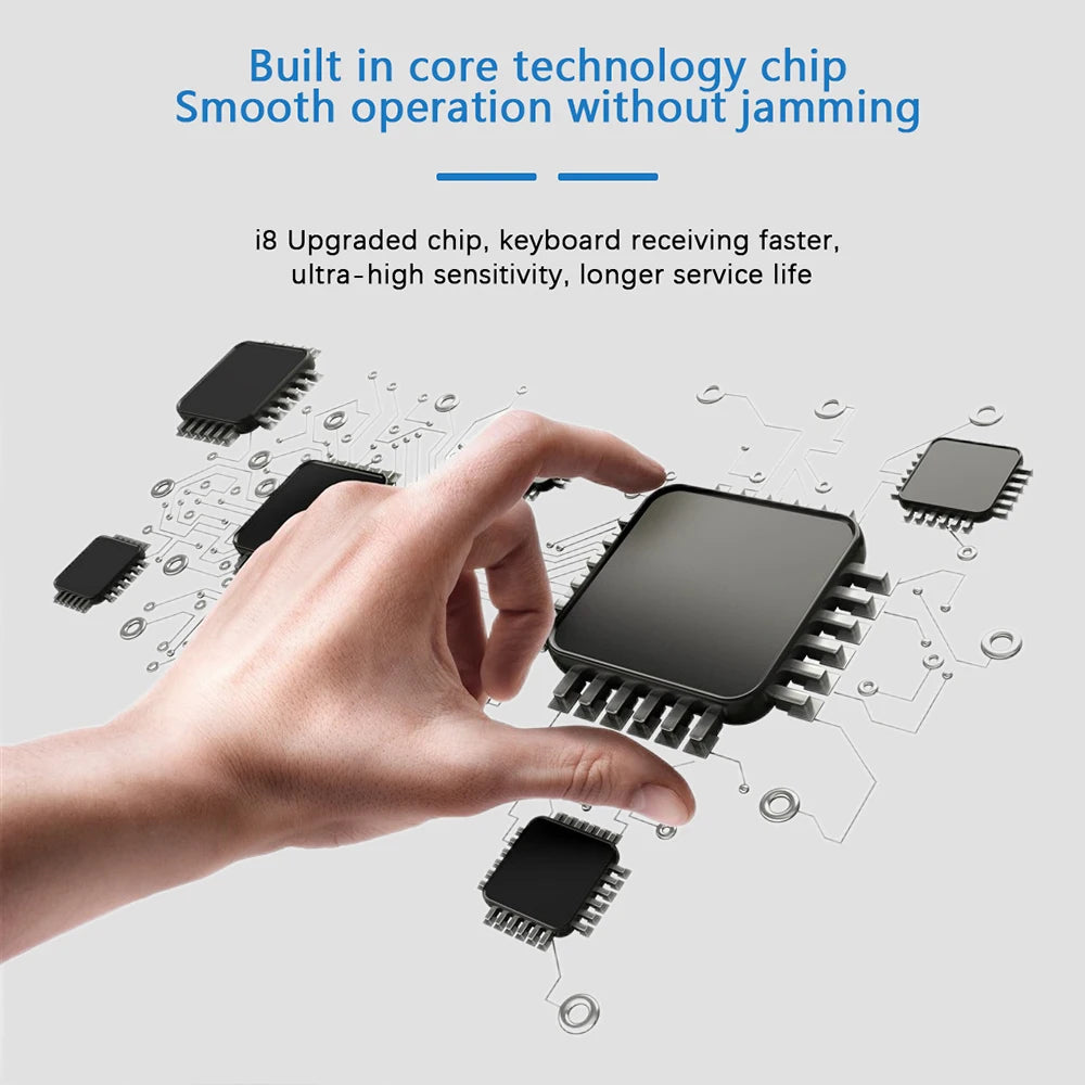 2.4G Mini Wireless Keyboard with Touchpad Backlit