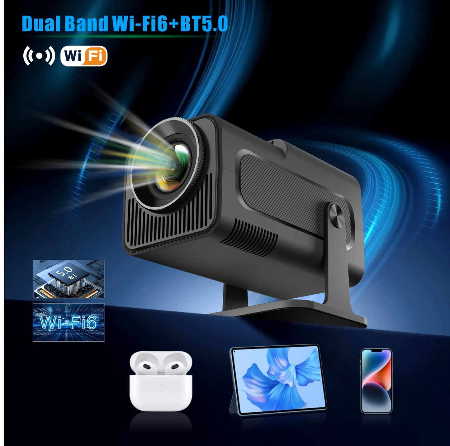 4K Smart Dual WiFi6 390 ANSI Projector