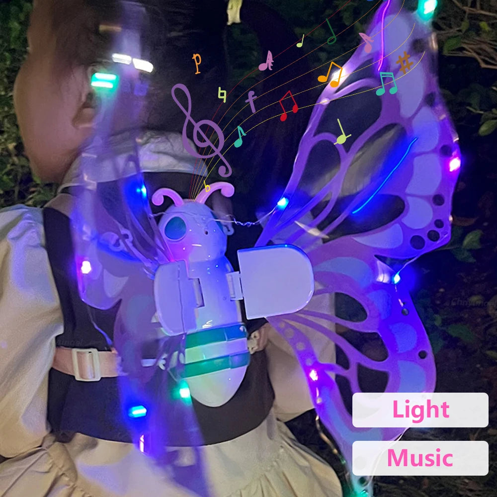 Fairy Wings Electric Light Up Butterfly Costume for Kids