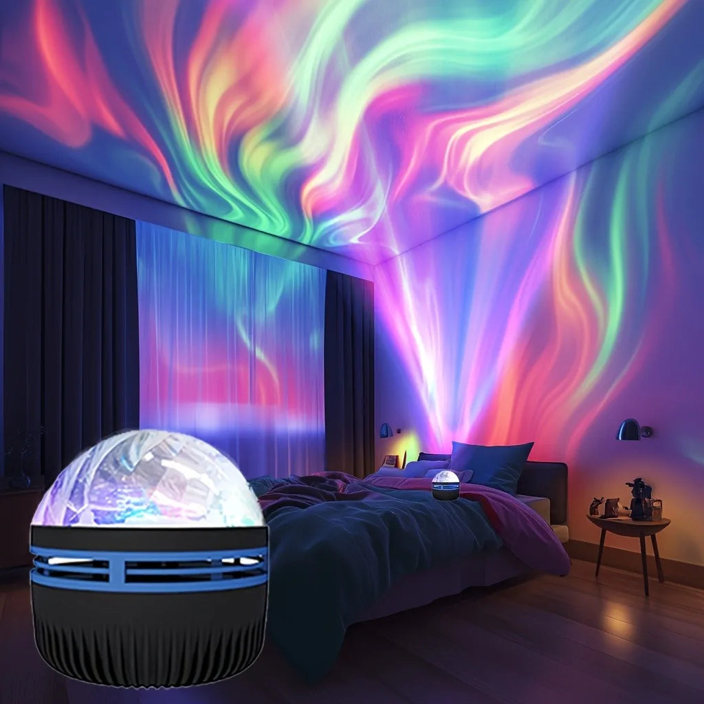 Projection Light Aurora Night Lamp with Remote Control