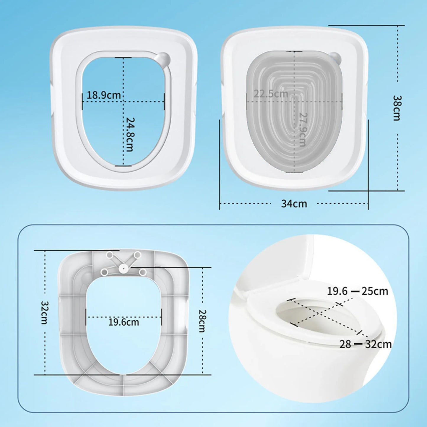 Cat Toilet Training Kit Reusable Trainer