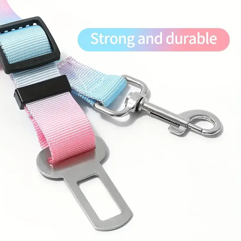 Pet Car Safety Belt Adjustable Nylon Buckle