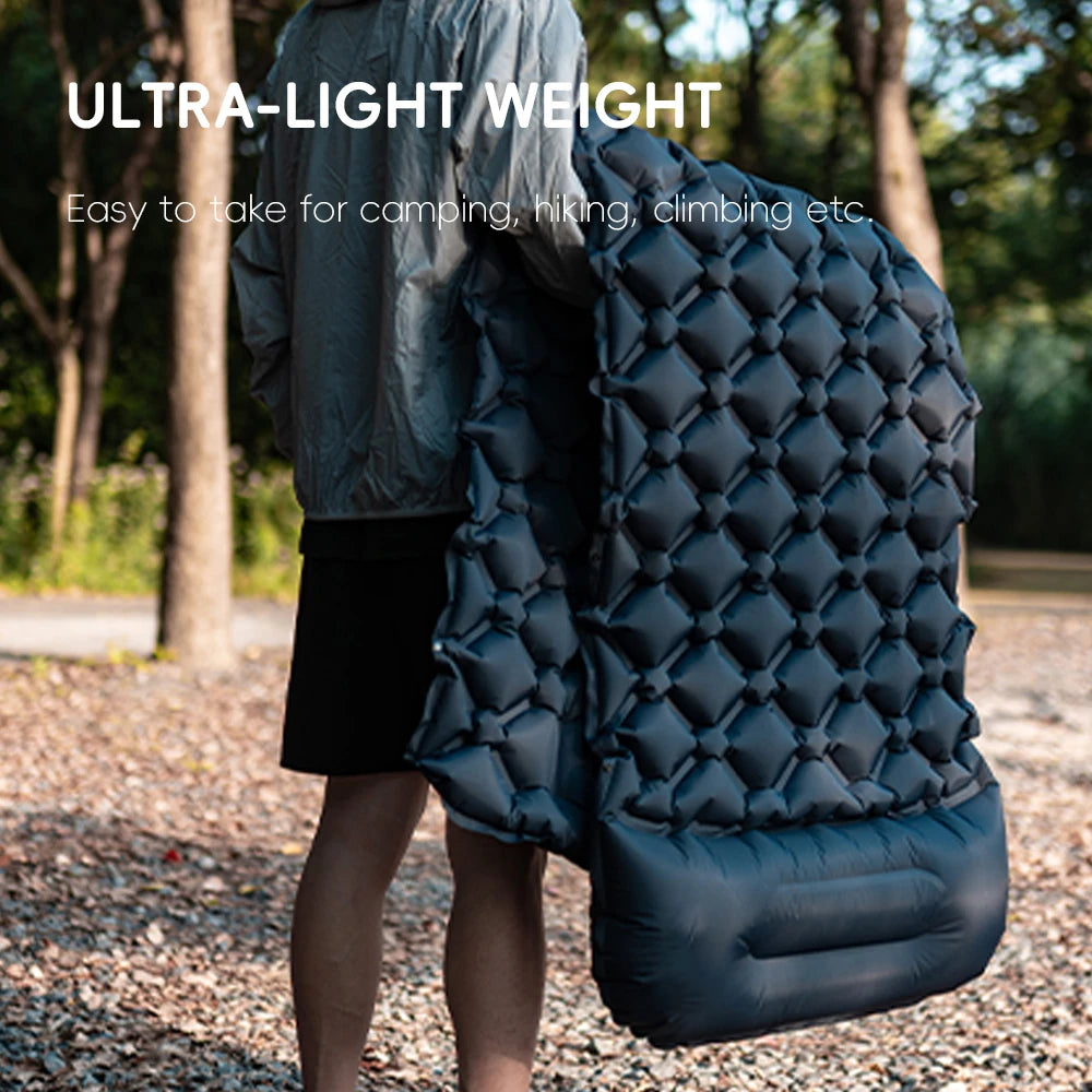 Camping Sleeping Pad Inflatable Air Mattress with Pillow