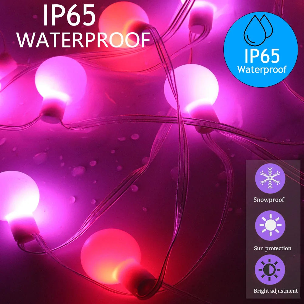 Christmas String Lights with Waterproof RGB LED
