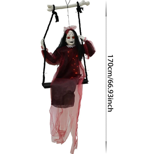 Halloween Hanging Ghost Swing Decoration