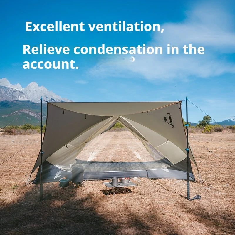 Outdoor Camping Tent with Waterproof Double Layer for 2 Person