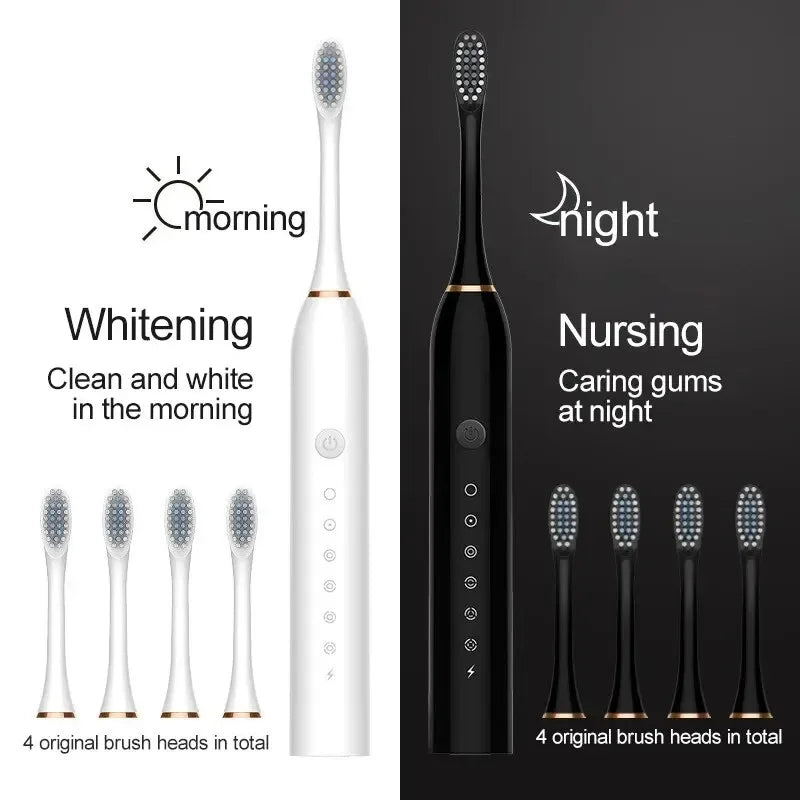 High-frequency sonic toothbrush with 6 modes (White)
