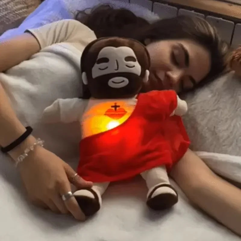 Plush Toy Jesus Breathing Soothing Soft Doll