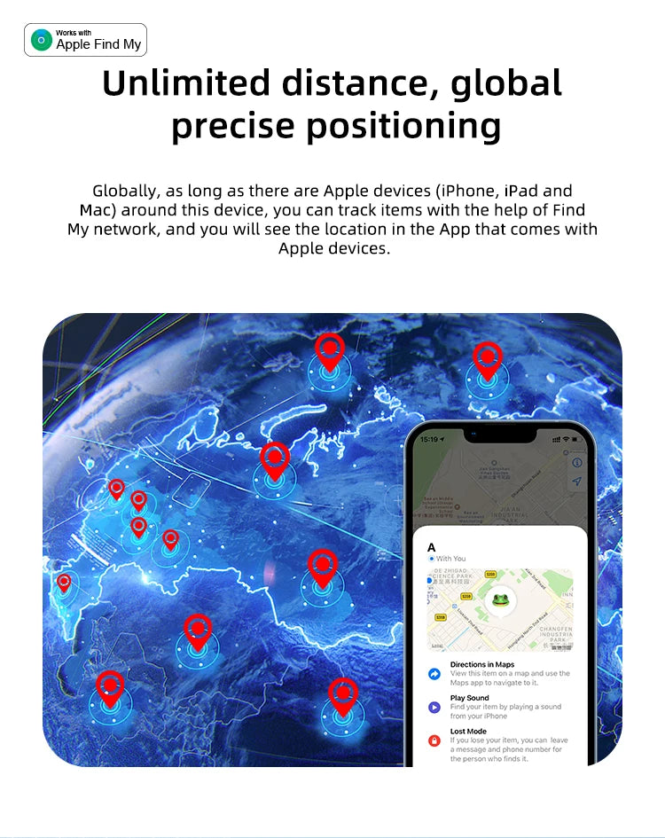 GPS Tag Tracker Bluetooth Smart Locator for Apple
