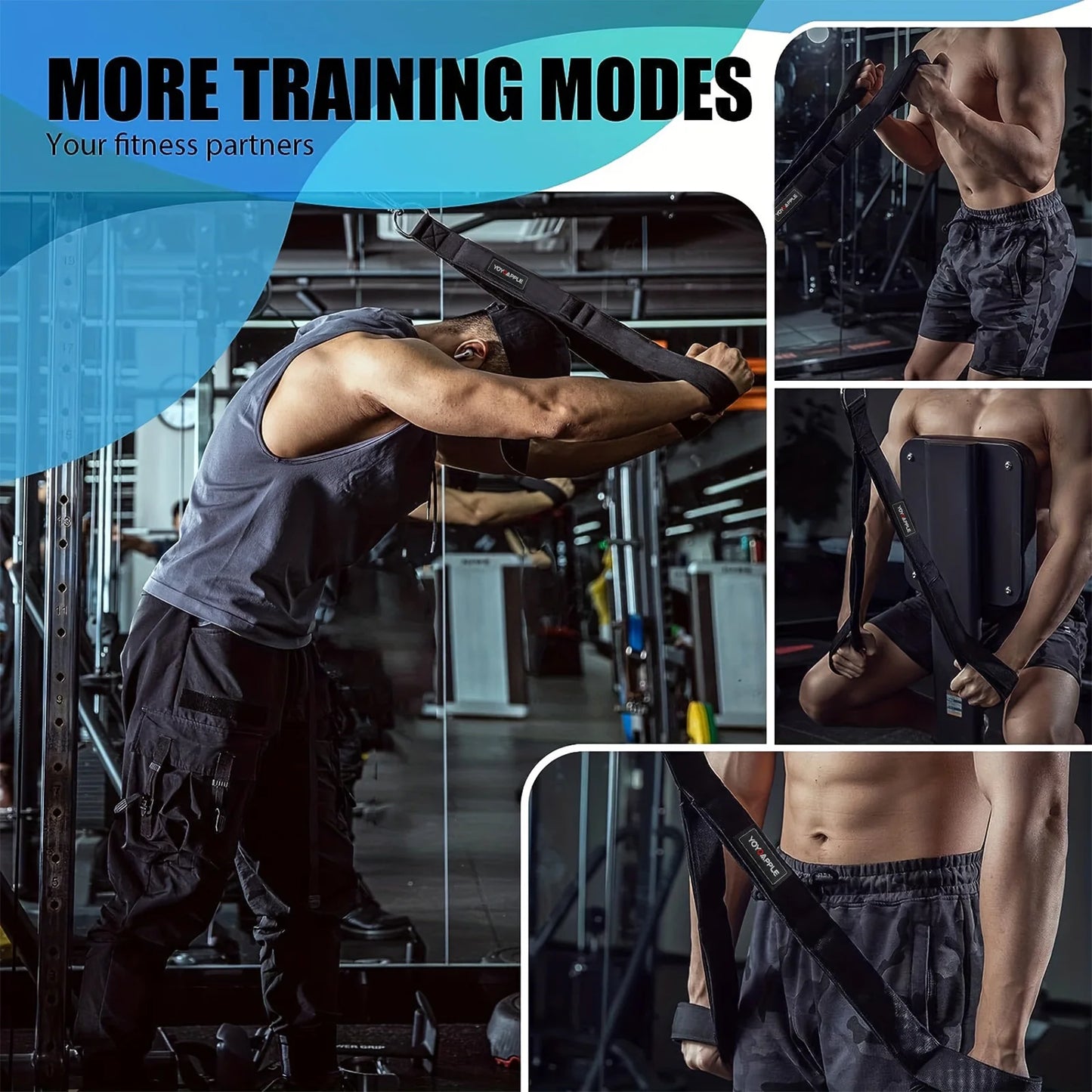 Tricep Rope Cable Attachment Gym Pulldown Handle