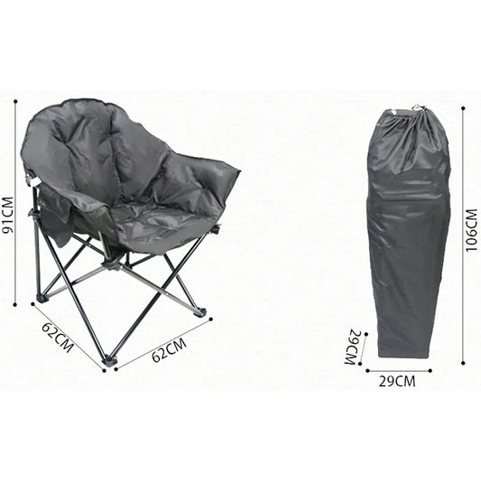 Heated Oversized Folding Camping Chair