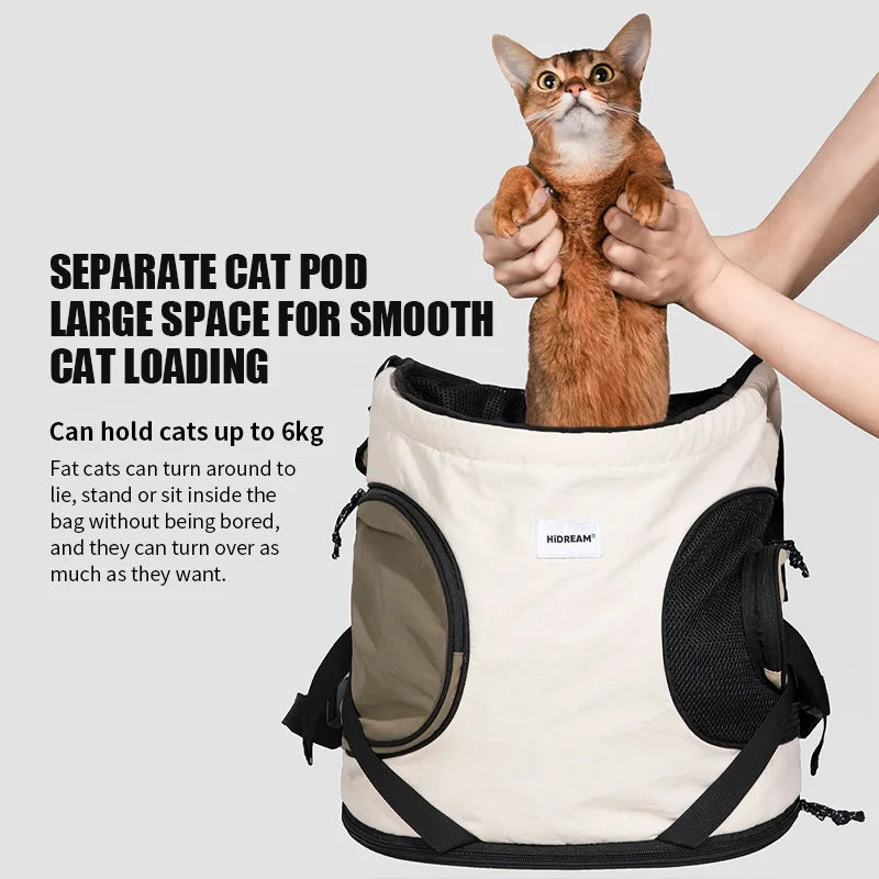 Pet Backpack Front Carrying Breathable Nylon