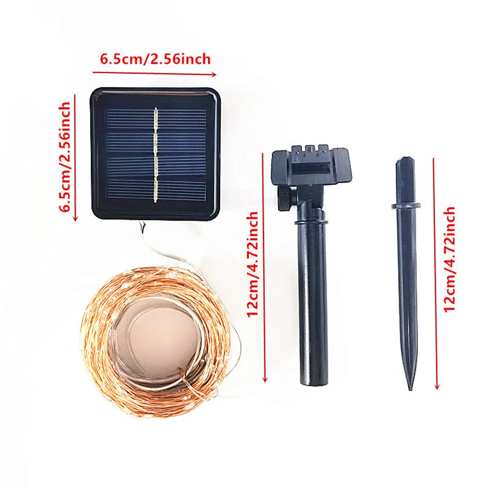 Solar Fairy String Lights with LED Waterproof for Outdoor