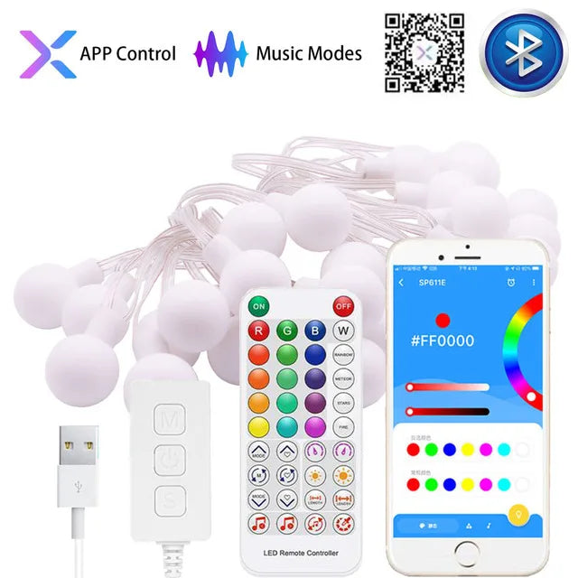 Christmas String Lights with Waterproof RGB LED