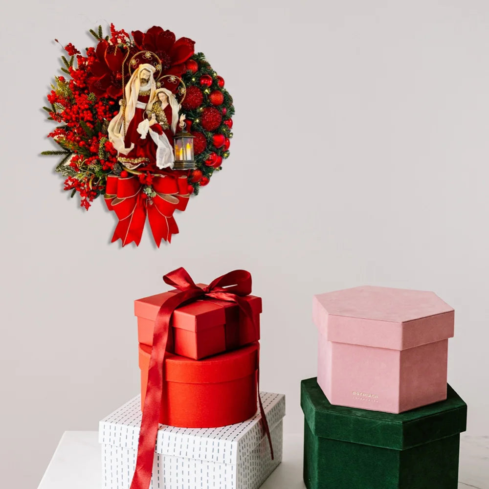 Christmas Wreath Door Hanging Artificial Garland