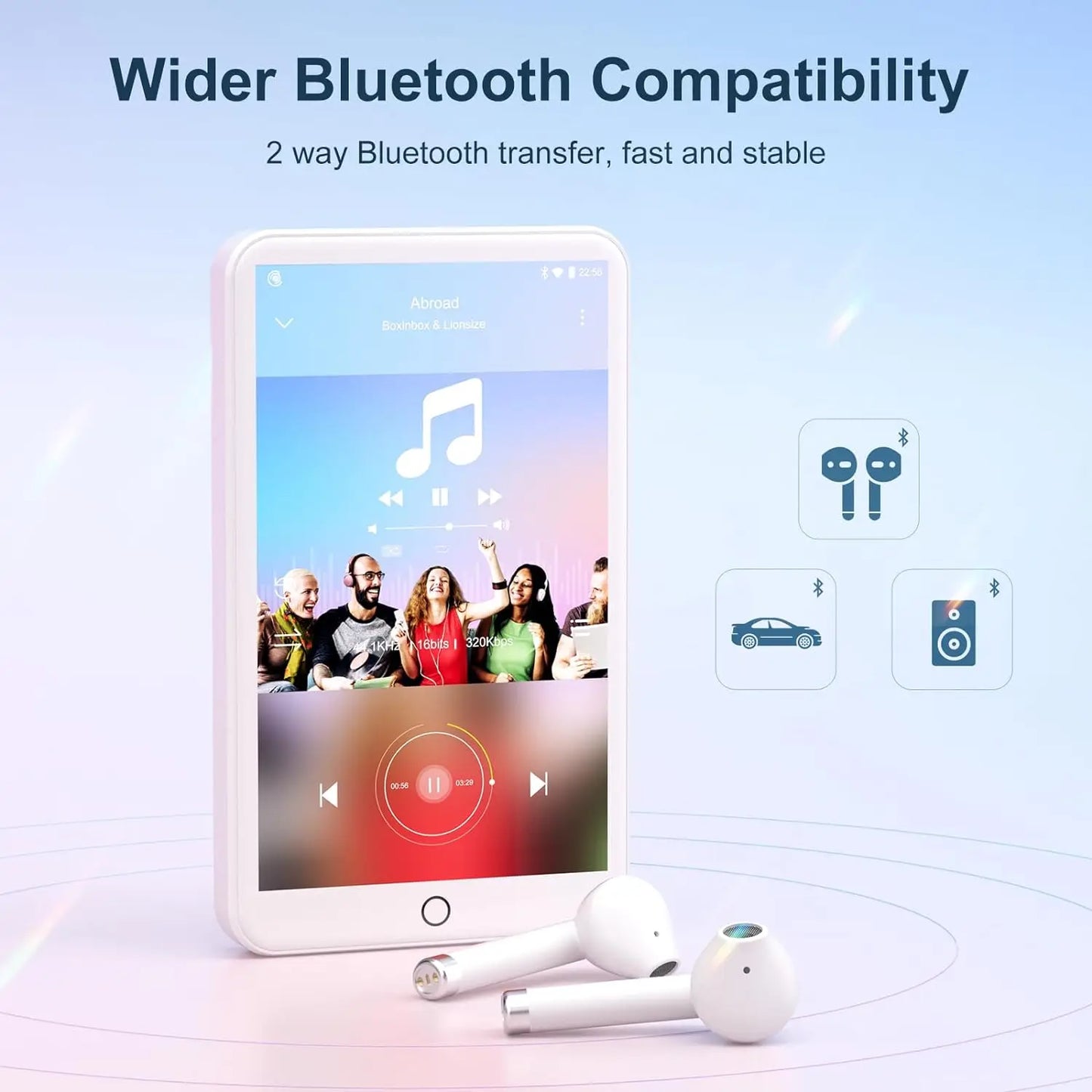 MP3 MP4 Player Android Bluetooth WiFi