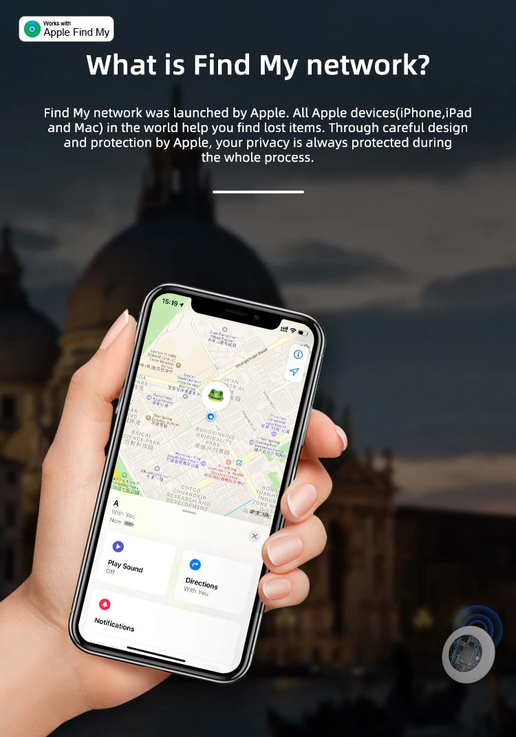 GPS Tag Tracker Bluetooth Smart Locator for Apple