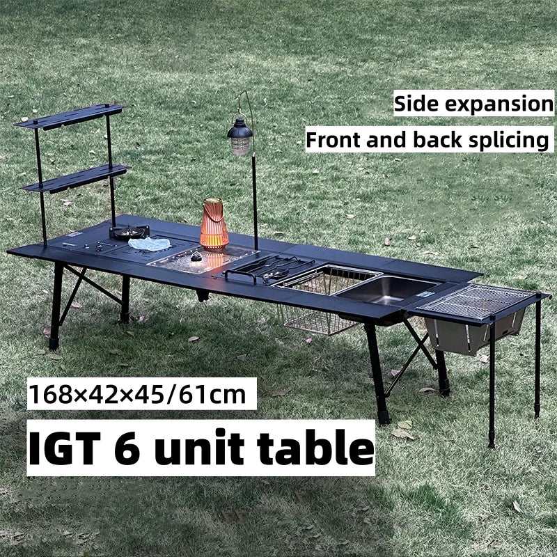 Outdoor Camping Table with Portable Aluminum Alloy