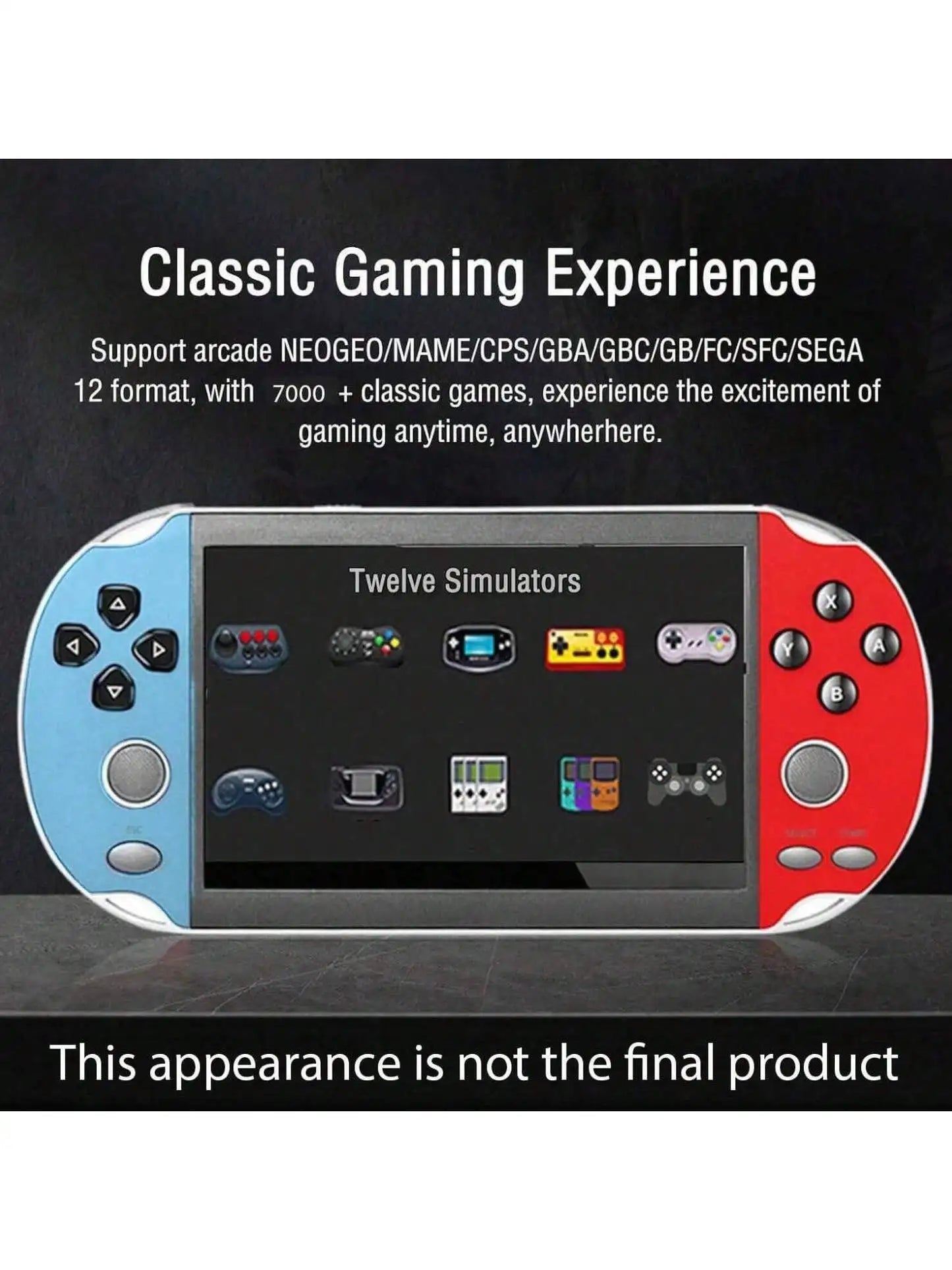 Game Console Handheld Retro Portable Built-In 5000