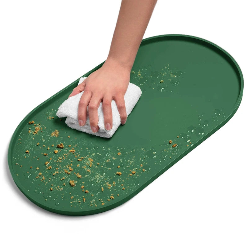 Pet Feeding Mat Silicone Waterproof Dog Cat Food Tray