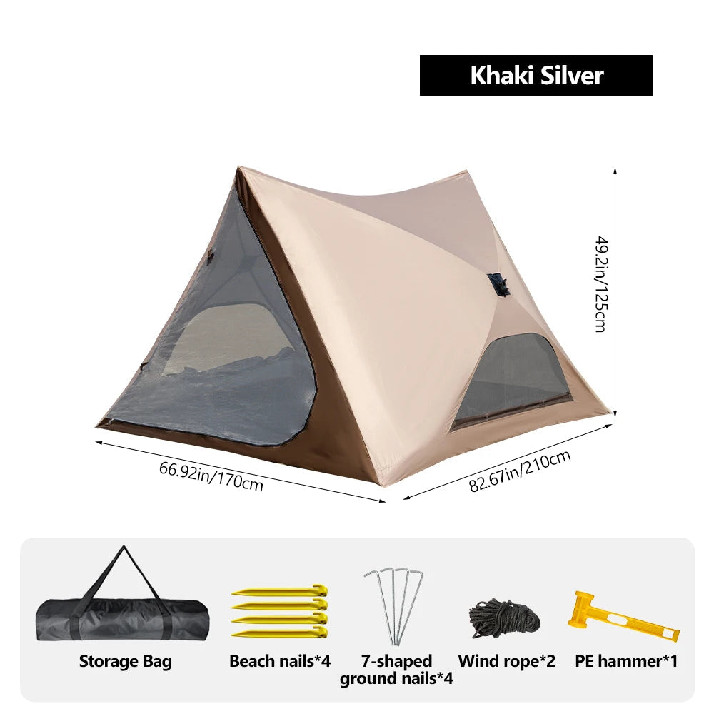 Outdoor Camping Tent with Waterproof Quick Setup (2-4 Person)