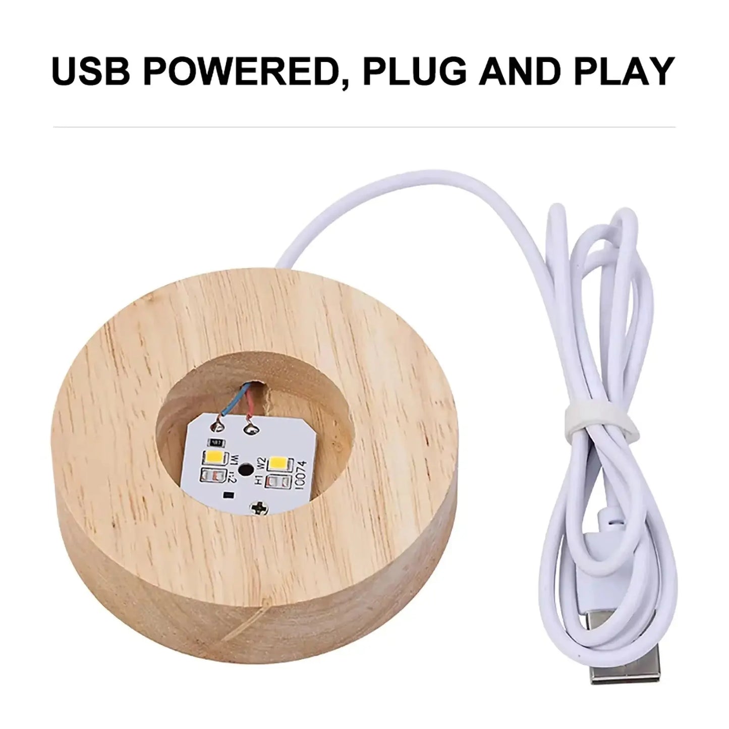 Crystal Ball Night Light Moon Lamp USB