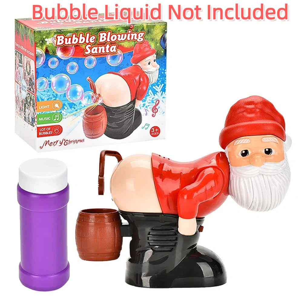 Christmas Santa Claus Bubble Machine with Music Xmas Toy