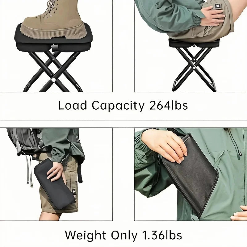 Camping Folding Stool Lightweight Portable Travel Chair Set