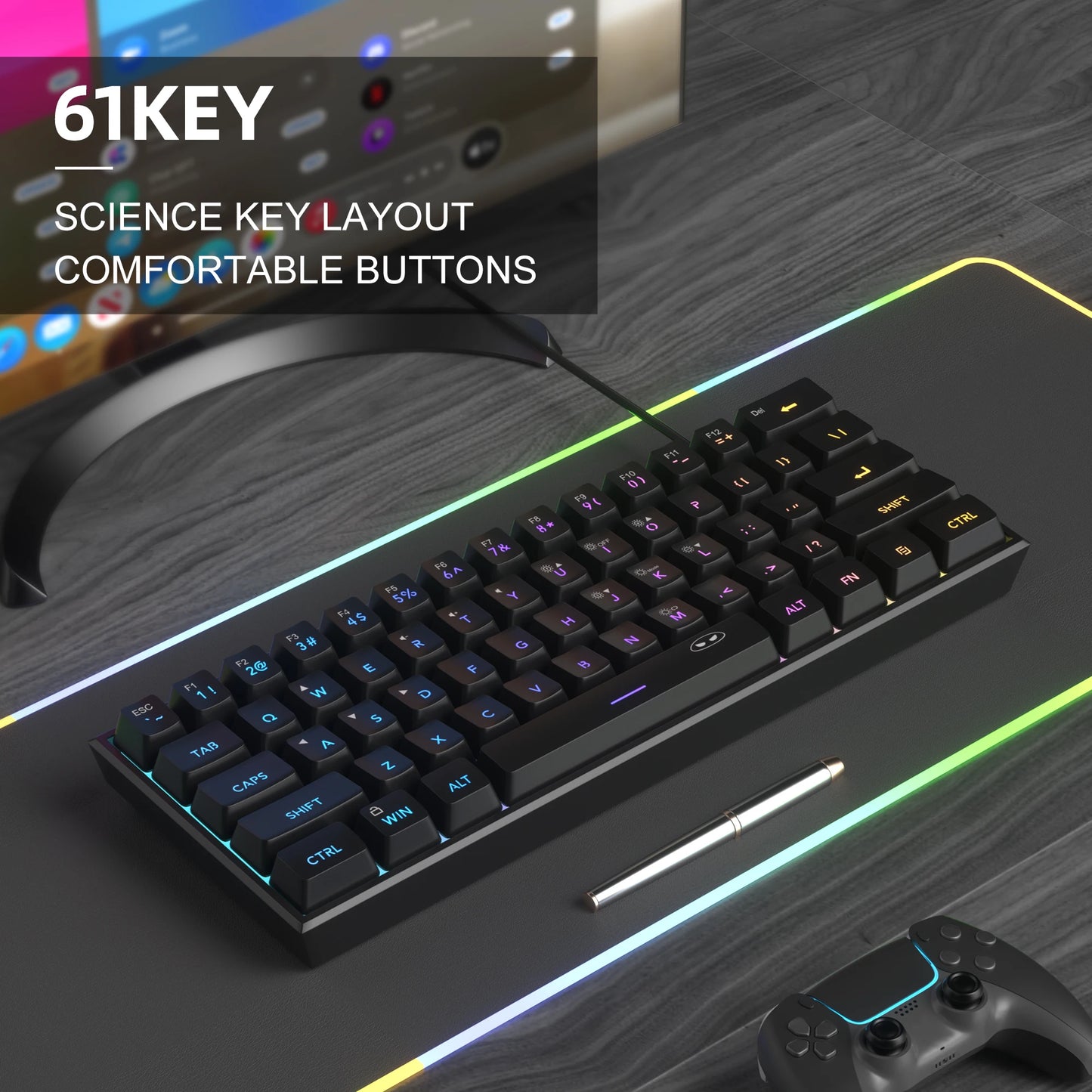 RGB Wired Mini Gaming Keyboard