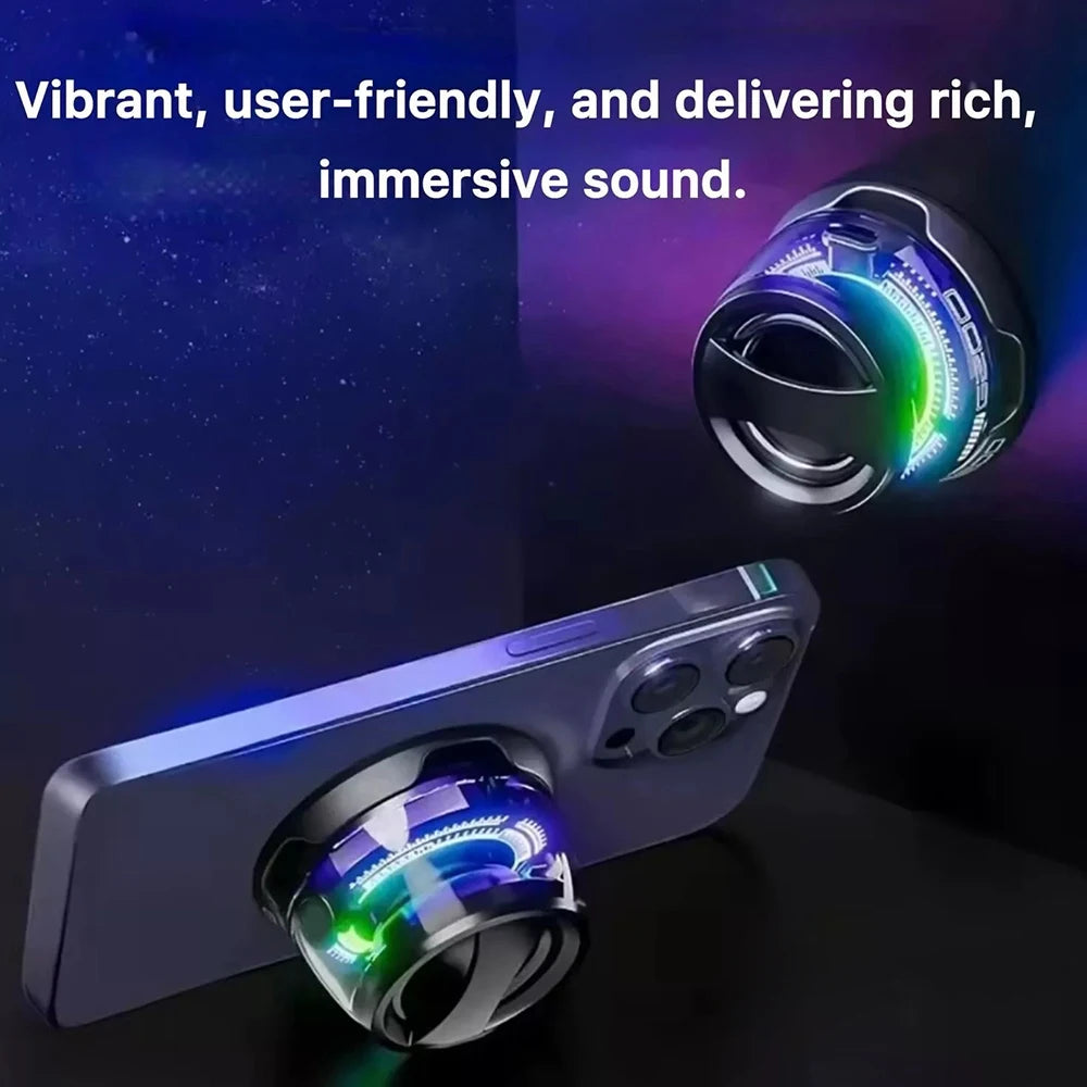 Magnetic Bluetooth Portable Mini Speaker LED Stereo Soundbar
