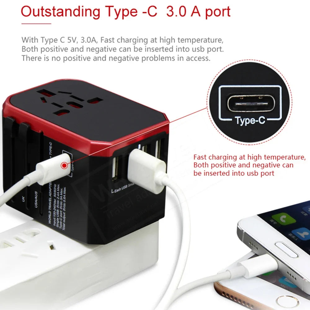Type C Charger Travel Adapter Universal Plug USB
